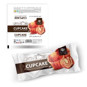 کاپ کیک دو قلو کاکائو